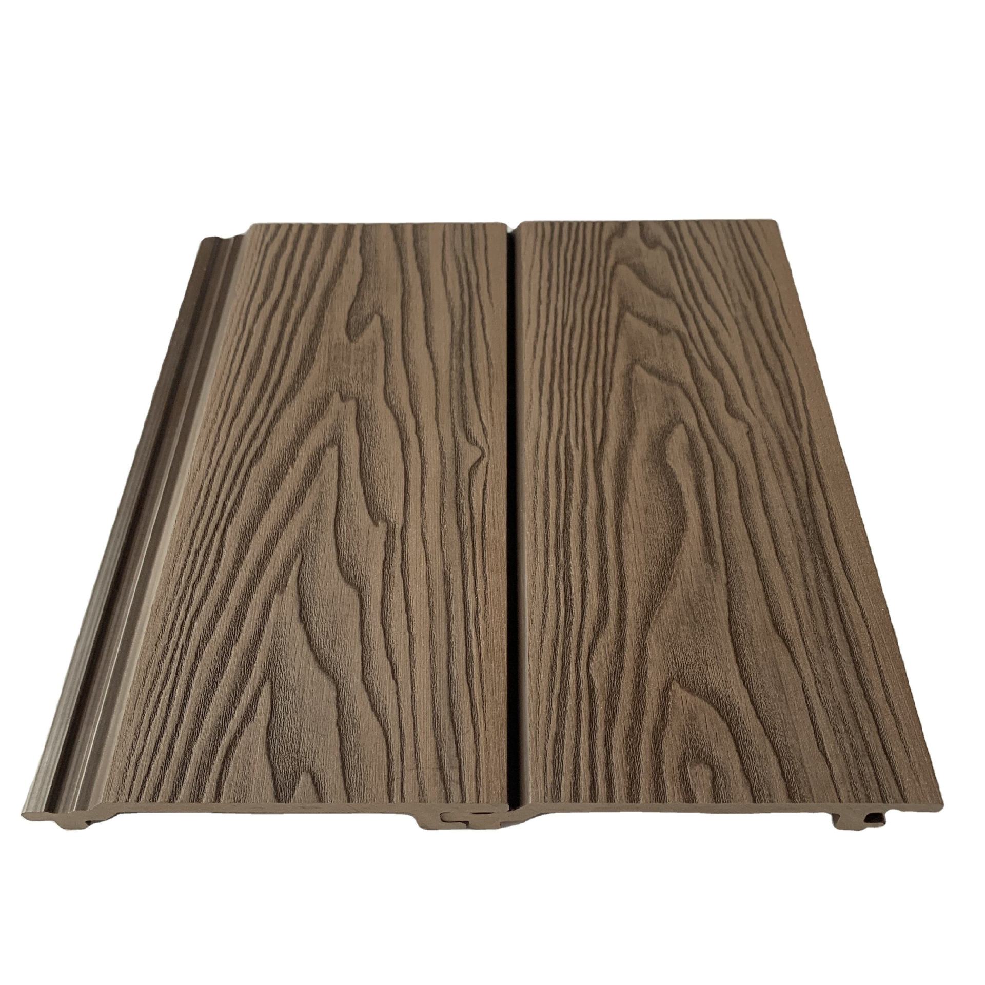 Exportación Filipinas Tablero de rejilla de madera de bambú Tablero de pared decorativo de techo de balcón Wpc Tablero de gran muralla de madera ecológica
