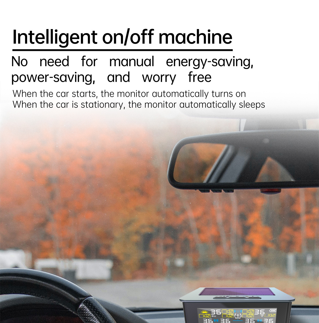 T15-6 Wheel Solar Tire Pressure Monitoring Upgrade Atmospheric Pressure 9.9Bar144Psi Rv Six Tire Pressure