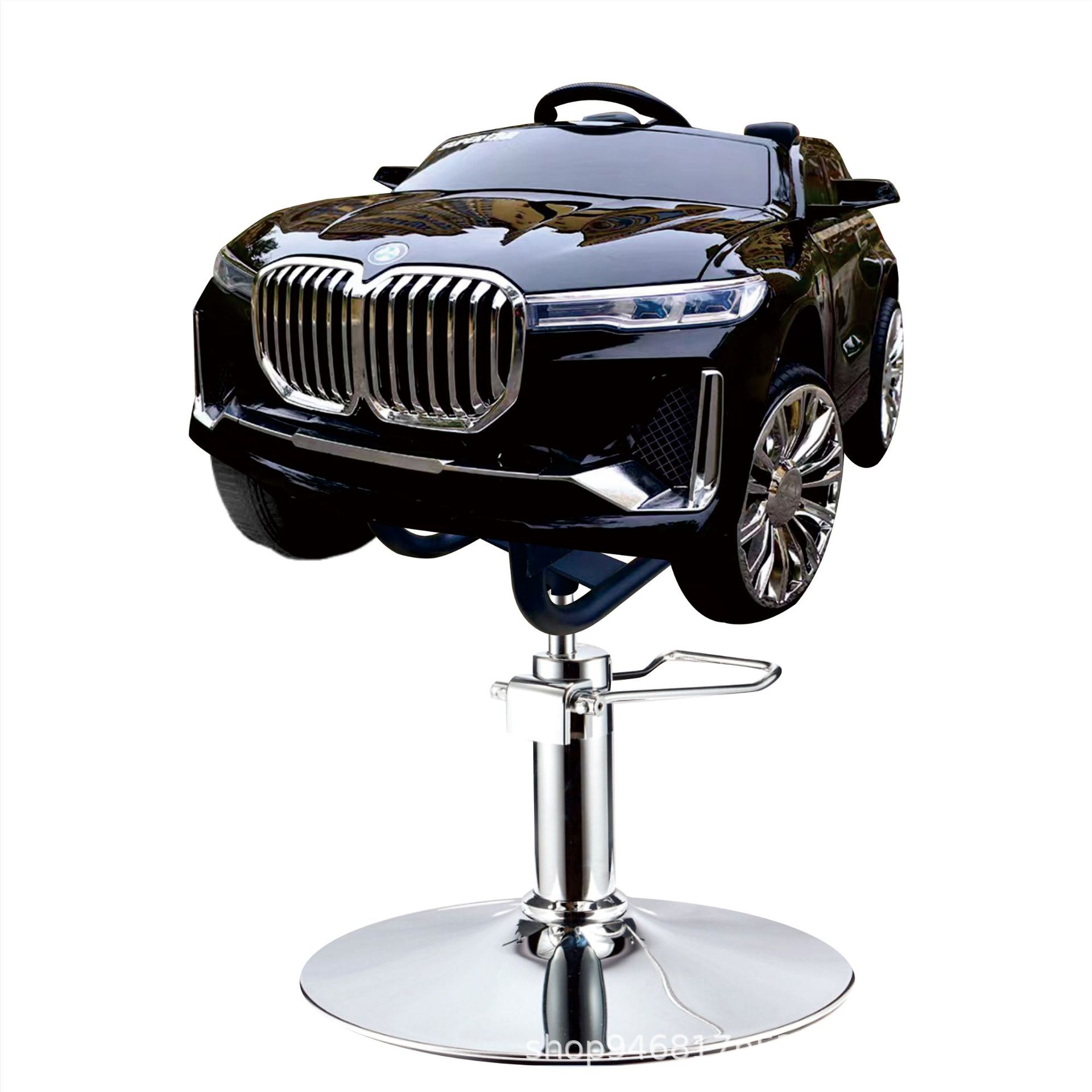 Asiento de peluquería eléctrico para niños, silla de peluquería para automóvil, silla giratoria elevadora, música, salón de peluquería para niños, silla de corte para niños image 30
