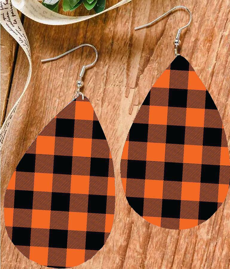 Fashion Water Droplets Pu Leather Women's Earrings 1 Pair display picture 3