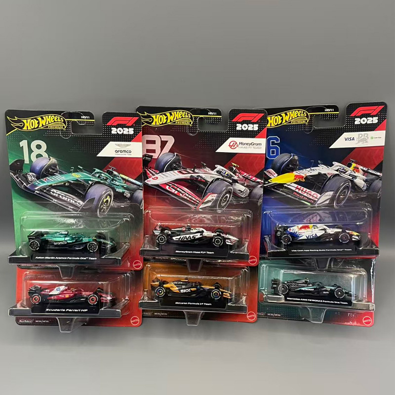 Mattel Hot Wheels Gold Label F1 Racing Car Red Bull Mclaren Mercedes Team Alloy Model Hrv11
