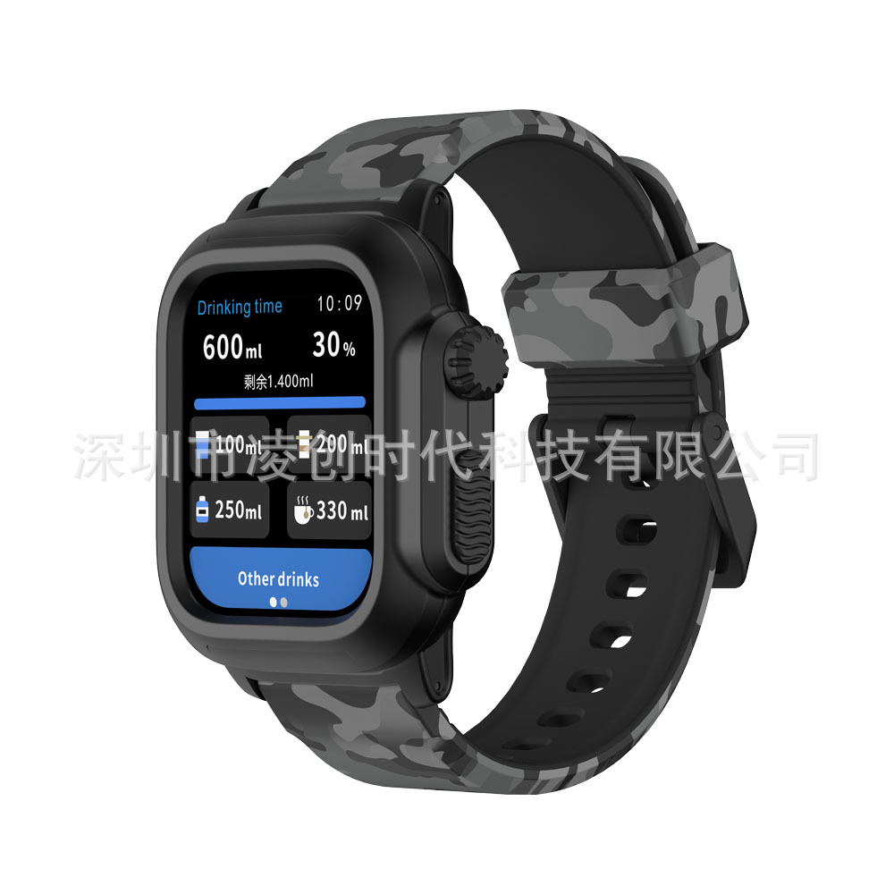 Adecuado para Apple iwatch protección Shell Apple watch87654se Correa silicona integrado impermeable natación