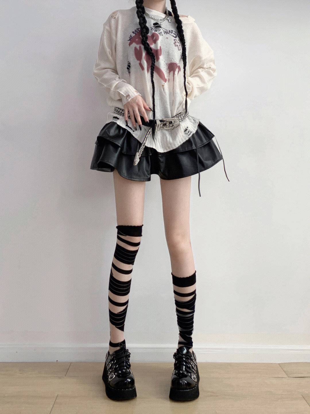 Lolita socks, Socks Classification A Pair Cute New Style Women's Solid Color Polyester Cotton Polyester Over The Knee Socks