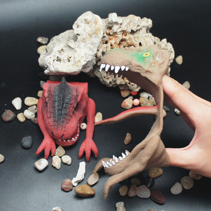 Realistic Dinosaur Hand Puppet Toy For Kids Role Playing Props_voghion.com