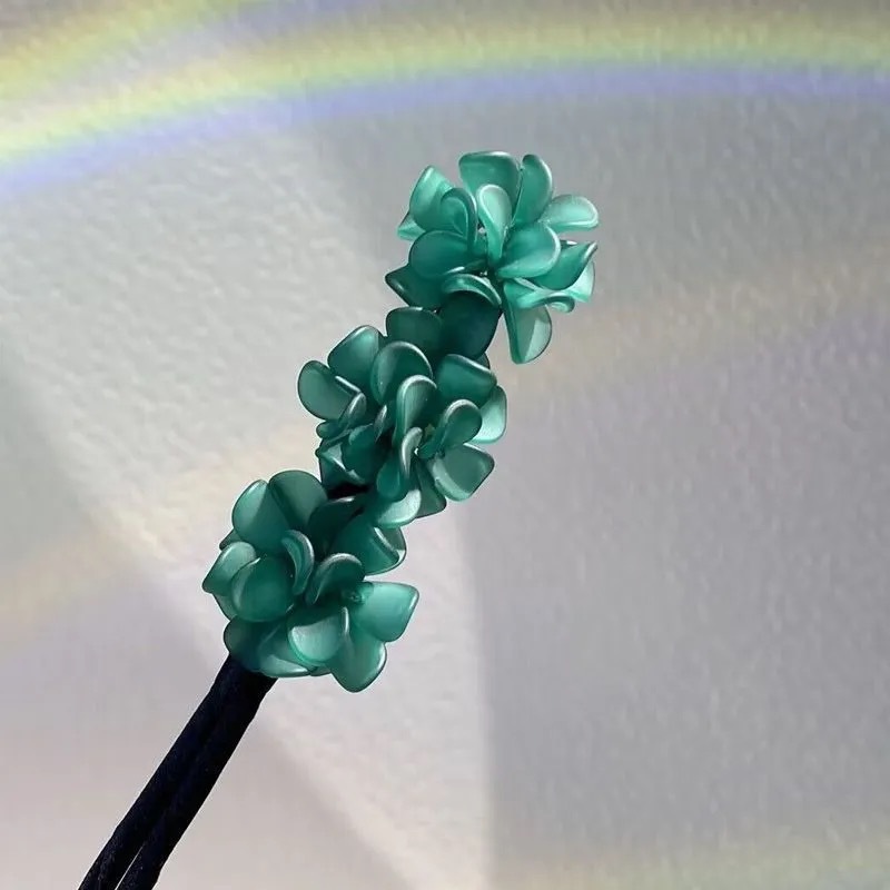 Nuevo artefacto para el cabello con plato de hortensias, temperamento exquisito, plato de flores, accesorio para el cabello, plato de hortensias, palo para el cabello, cabeza de bola, artefacto femenino