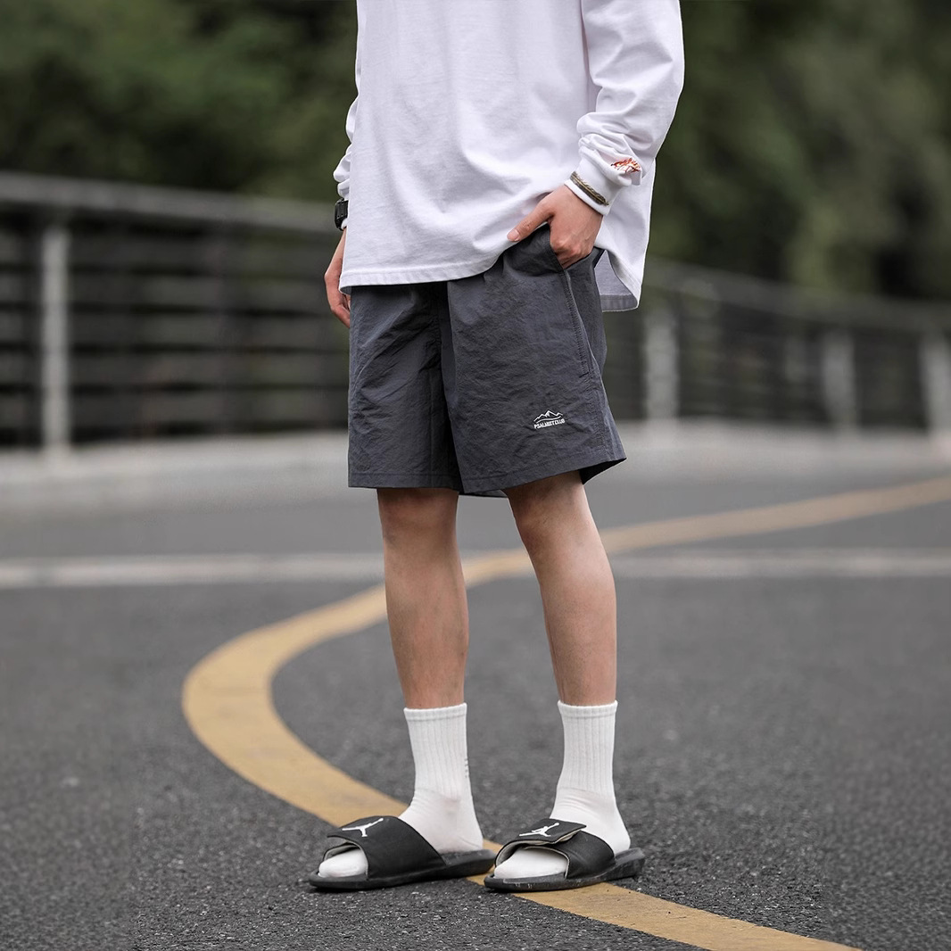 Summer Japanese travel solid color quick dry trousers