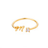 Golden ring with letters, hair accessory, Aliexpress, 18 carat, wholesale