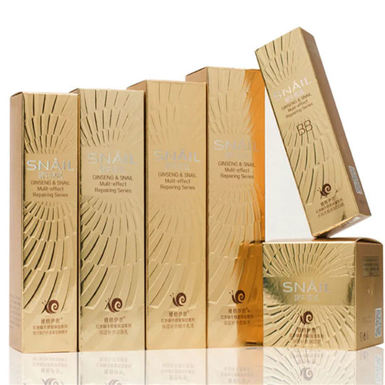 Red ginseng snail stock solution cosmetics cleansing genuine set hydrating moisturizing skin care products Water Cream cream essence eye cream