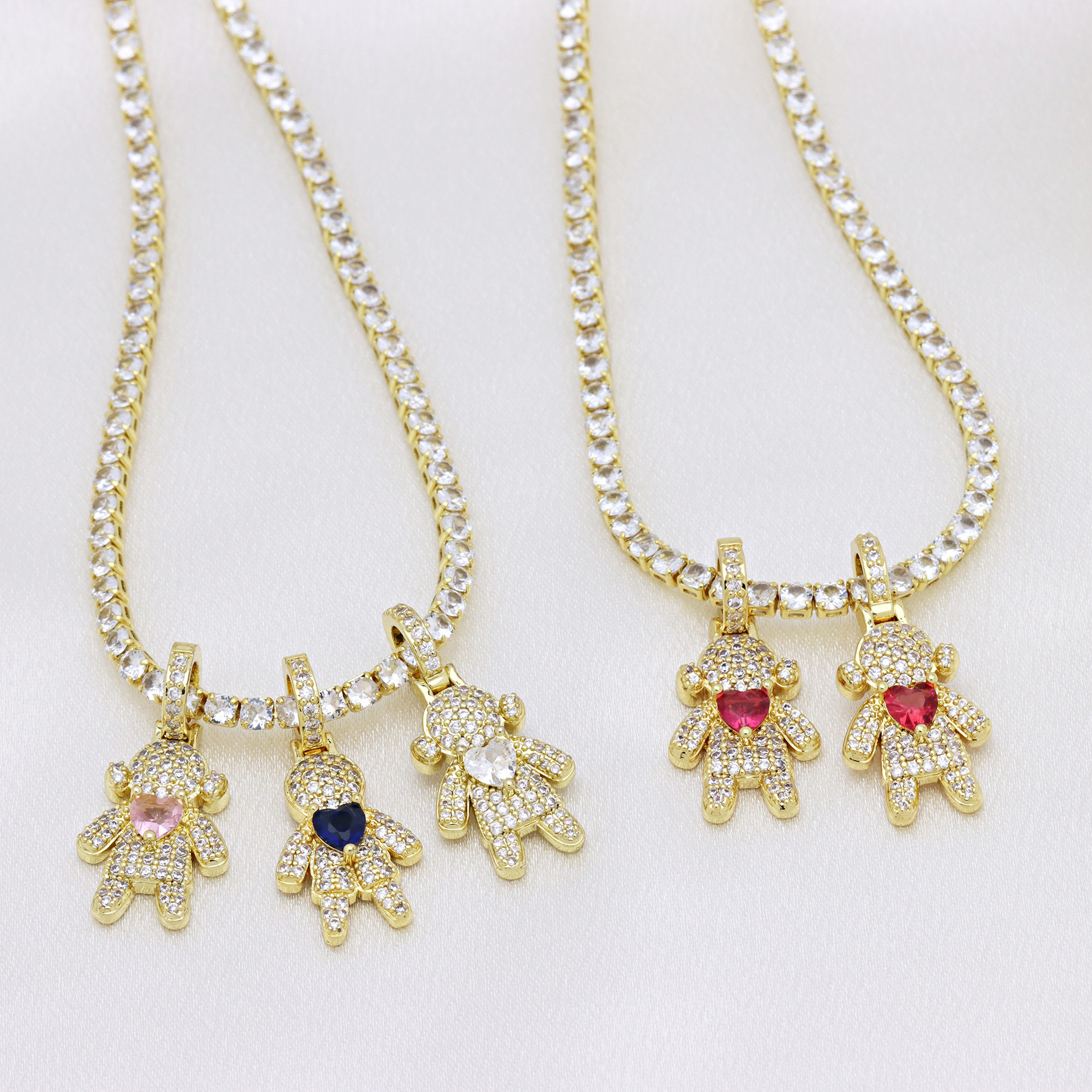 1 Stück 14*30mm Kupfer Menschlich Anhänger Kette display picture 1