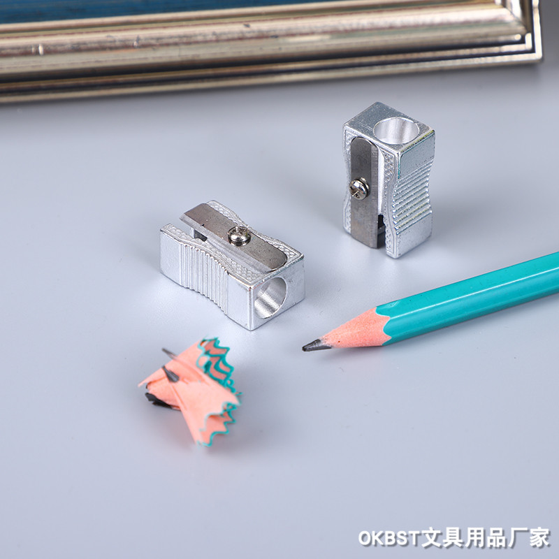 Sacapuntas de lápiz sacapuntas Sacapuntas de lápiz para estudiantes de escuela primaria durable todo-metal mini manual sacapuntas