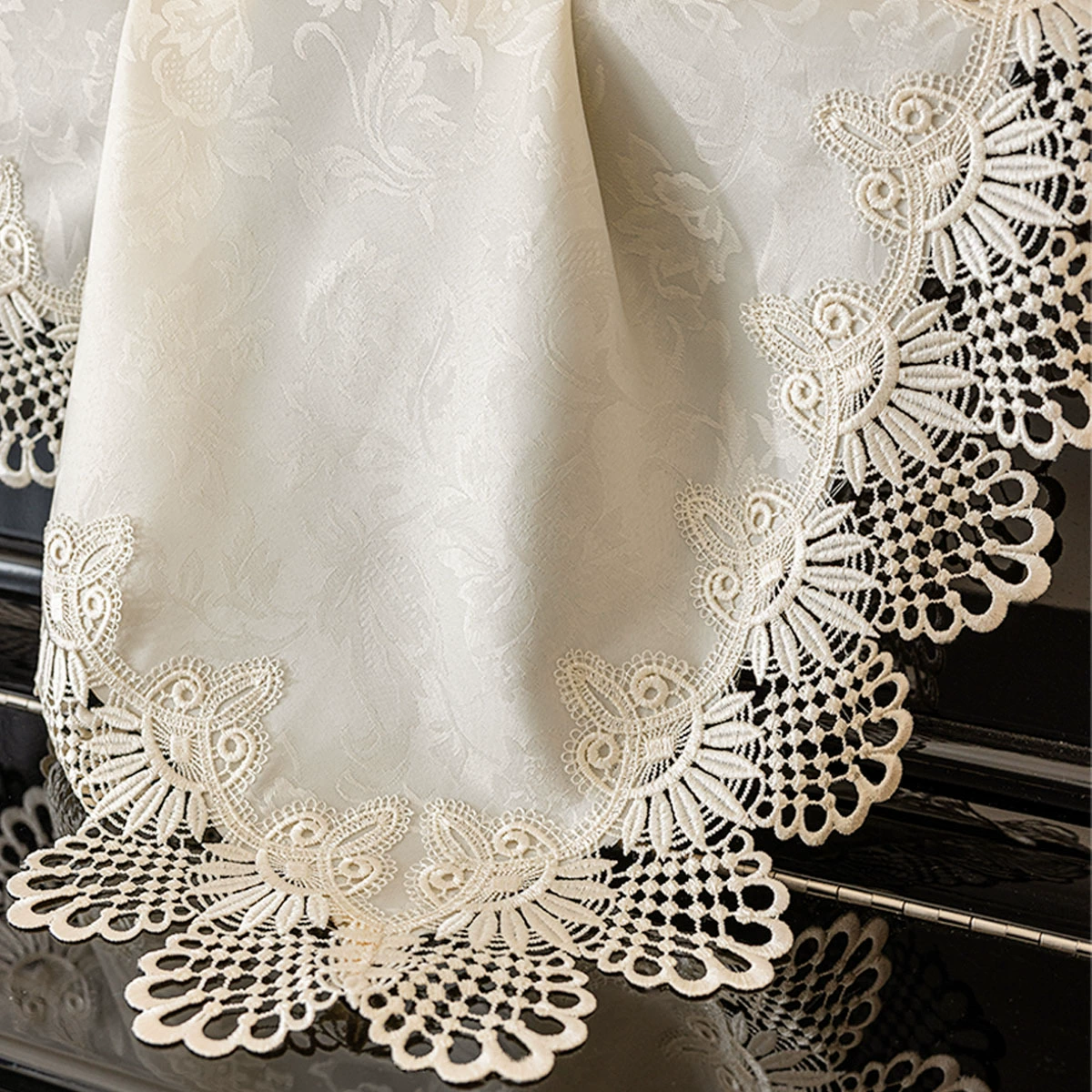 Чехол для фортепиано в европейском стиле, чехол для фортепиано в пасторальном стиле, пылезащитный чехол, пылезащитный чехол из кружевной ткани, французский стиль.