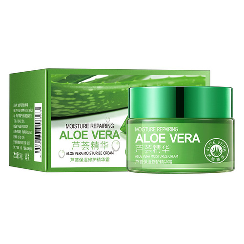 Po Quan Ya Aloe Moisturizing Repair Cream, Moisturizing Oil-Control Clear Shrink Pore Essence, Bare Skin Cream Skincare