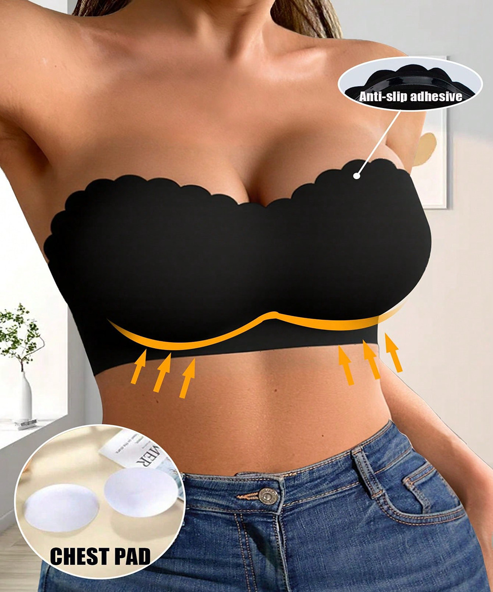 Comercio exterior Amazon Shein Temu mismo estilo explosivo transfronterizo sujetador sin tirantes botones laterales cruzados ropa interior para mujer