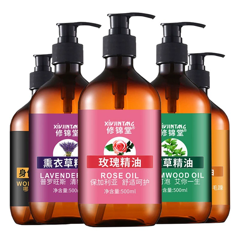 Эфирное масло для массажа розы 100 мл Скребковое масло для лица Массаж с открытой спиной Салон красоты Большая бутылка Эфирное масло 500 мл кг