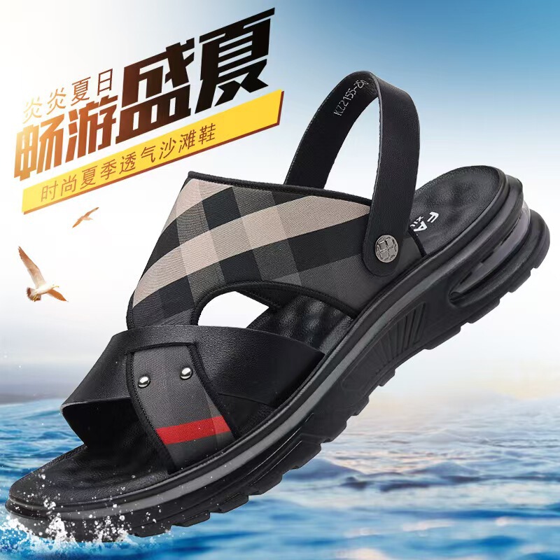 Sandals Men's Summer Breathable 2024 Fashionable Casual Men's Driving Sandals Dual-use Outdoor Air Cushion Beach Shoes for Men