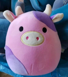 Oyuncaq yastıqlar — in stock Wholesale - purple-powder-cow-20cm0140kg