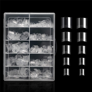 nail nail nail tools finished 500 pieces boxed short flat French nail pieces fake nail nail stickers nail pieces