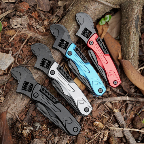Manufacturer supplies multi-function adjustable wrench repair portable camping multi-purpose adjustable live mouth multi-purpose wrench wholesale