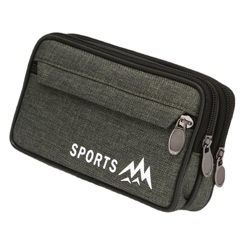 New 6.5 inch mobile phone bag for middle-aged and elderly wearing belt mobile phone waist bag construction site cigarette change mobile phone bag waist bag wholesale