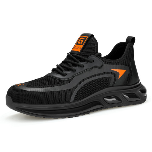Cross-border labor protective shoes for men, anti-puncture and anti-impact safety shoes, lightweight and comfortable, wear-resistant with cushioning shock protection, protective work shoes.