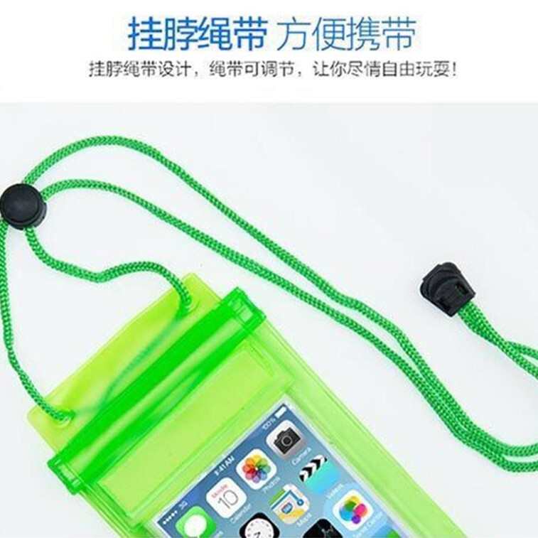 タッチスクリーンユニバーサル携帯電話防水バッグエクスプレステイクアウト屋外水泳水ラフティング保護ケース|undefined