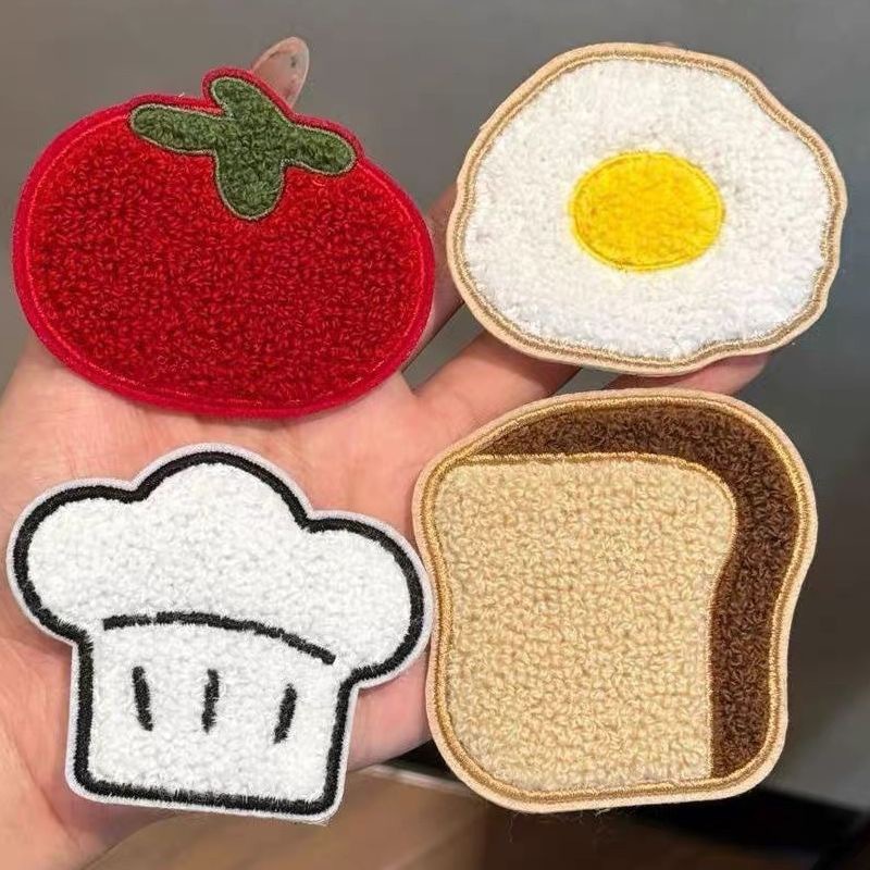 Cute Cartoon Chef Hat Hair Patch for Girls, Seamless Magic Hair Patch for Forehead, Hair Accessory