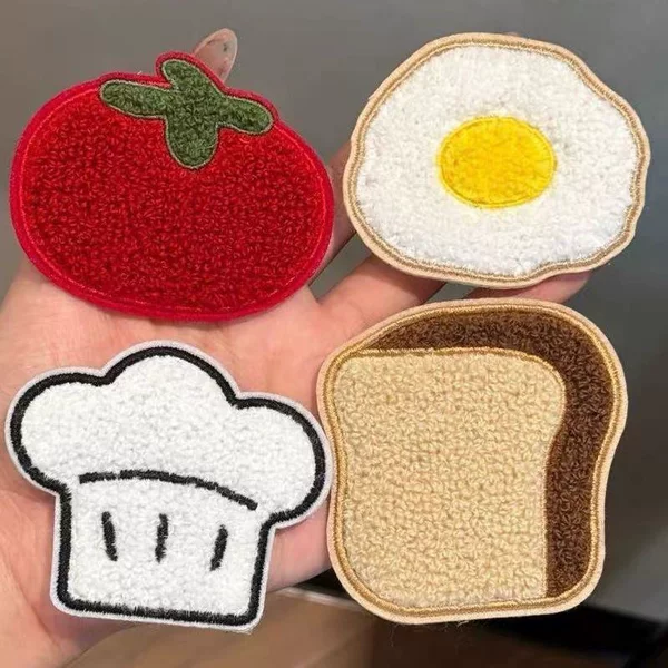 Cute Cartoon Chef Hat Hair Patch for Girls, Seamless Magic Hair Patch for Forehead, Hair Accessory