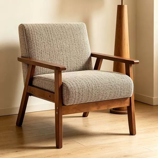 Single-seater sofa chair for office reception, meeting, and rest area; sofa for cafes and tea shops; vintage Richard sofa