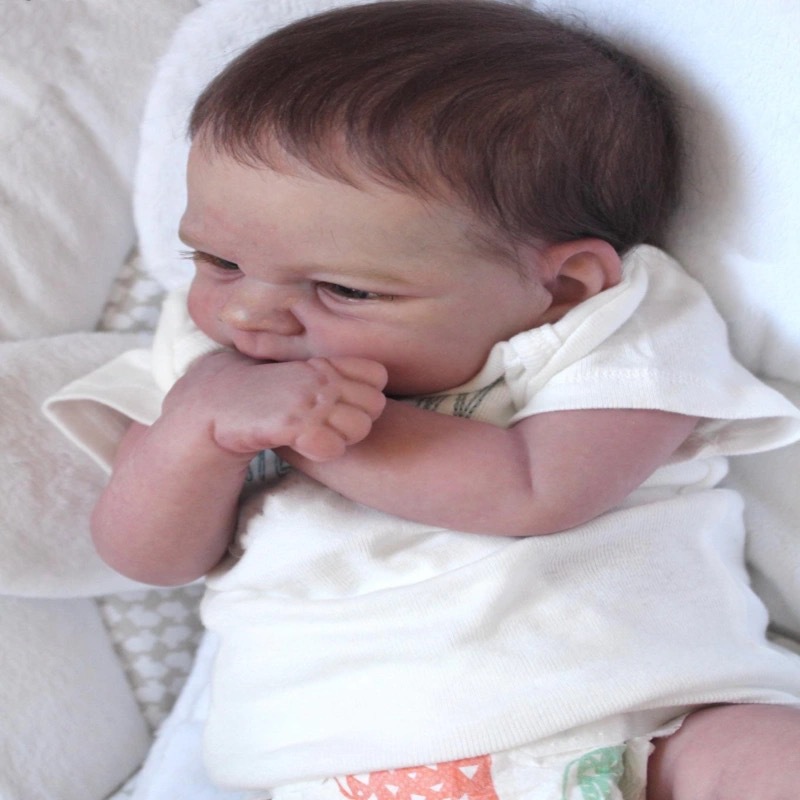 49 cm ELIJAH simulación bebé recién nacido renacimiento muñeca Amazon EBAY JOOM fuente