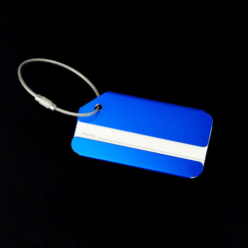 Aluminum alloy luggage tag metal luggage tag hang tag suitcase baggage check-in tag airplane boarding pass wholesale