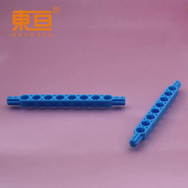 8KLG100107 синий шатун с 13 отверстиями, шатун с восьмиугольными отверстиями, пластиковый стержень, многогранный стержень, небольшие производственные детали