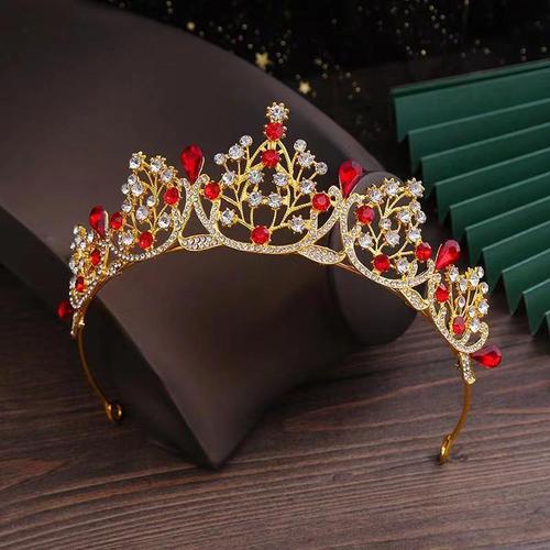 Bride Crown Headpiece Children Princess Birthday Headband Wedding Crown High-end Atmospheric Crown Production Wholesale
