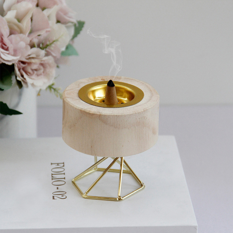 Wooden handheld creative Incense burner