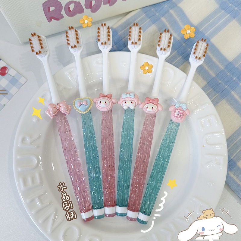 Children's Toothbrush Cute Cartoon Soft Hair Baby Teeth Oral Cleaning Special Sanrio Melody Female