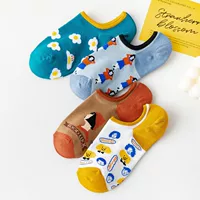 Tide, Japanese summer thin cartoon cute socks, thin cotton