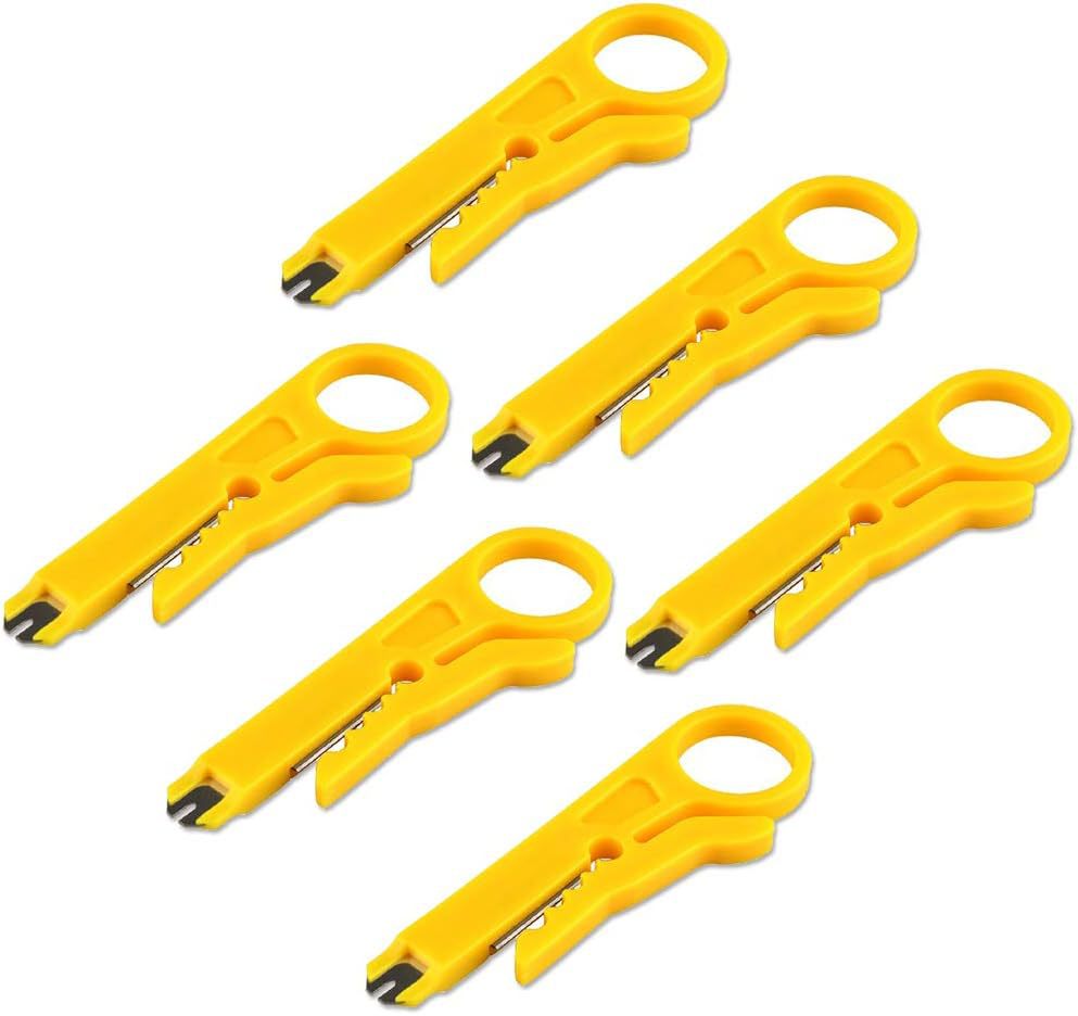 Weletric 6 Pack Mini Wire Stripper Crimper Pliers Crimping T