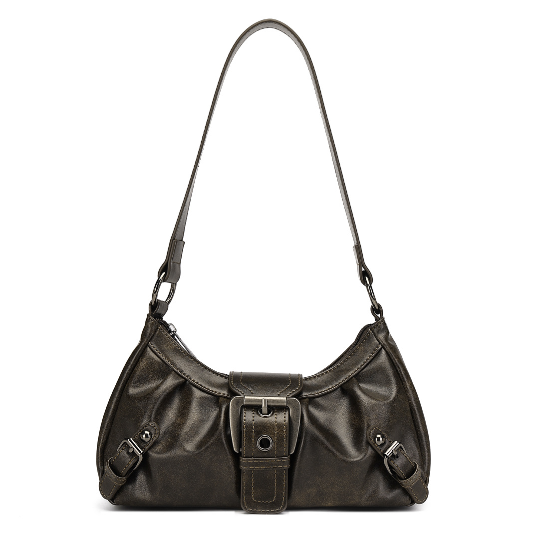 2026 Spring/Summer New Women's PU Leather Underarm Bag, Single Shoulder Handbag, Y2K Hot Girl Style, Cross-border Trending Bag - Thumbnail 5