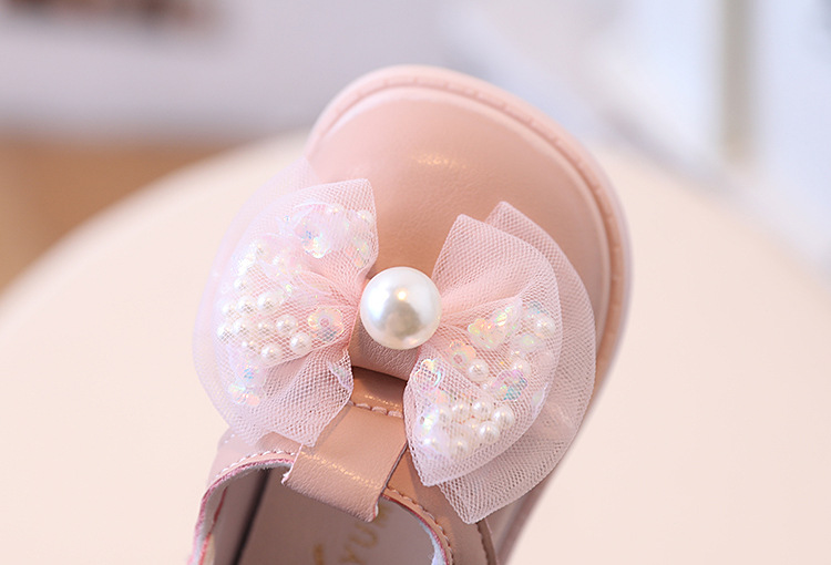 Mädchen Leder Kleinkind Prinzessin Baby kleine Kinder Frühling und Herbst einzelne Schuhe, Alter 0-2_voghion.com