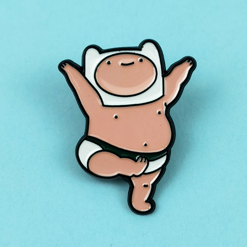 Personalidad lindo hombre gordo insignia alfiler transfronterizo ins dibujos animados aleación goteo aceite divertido villano vestido broche