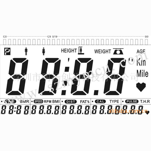 供应脂肪心率健身表IC(图)