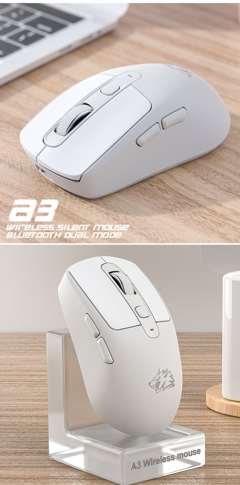 Freewolf a3 mouse wireless bluetooth reîncărcabil pentru pc_voghion.com