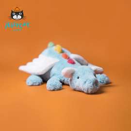 英国Jellycat天空色龙可爱毛绒玩具安抚柔软玩偶陪伴礼物趴趴飞龙