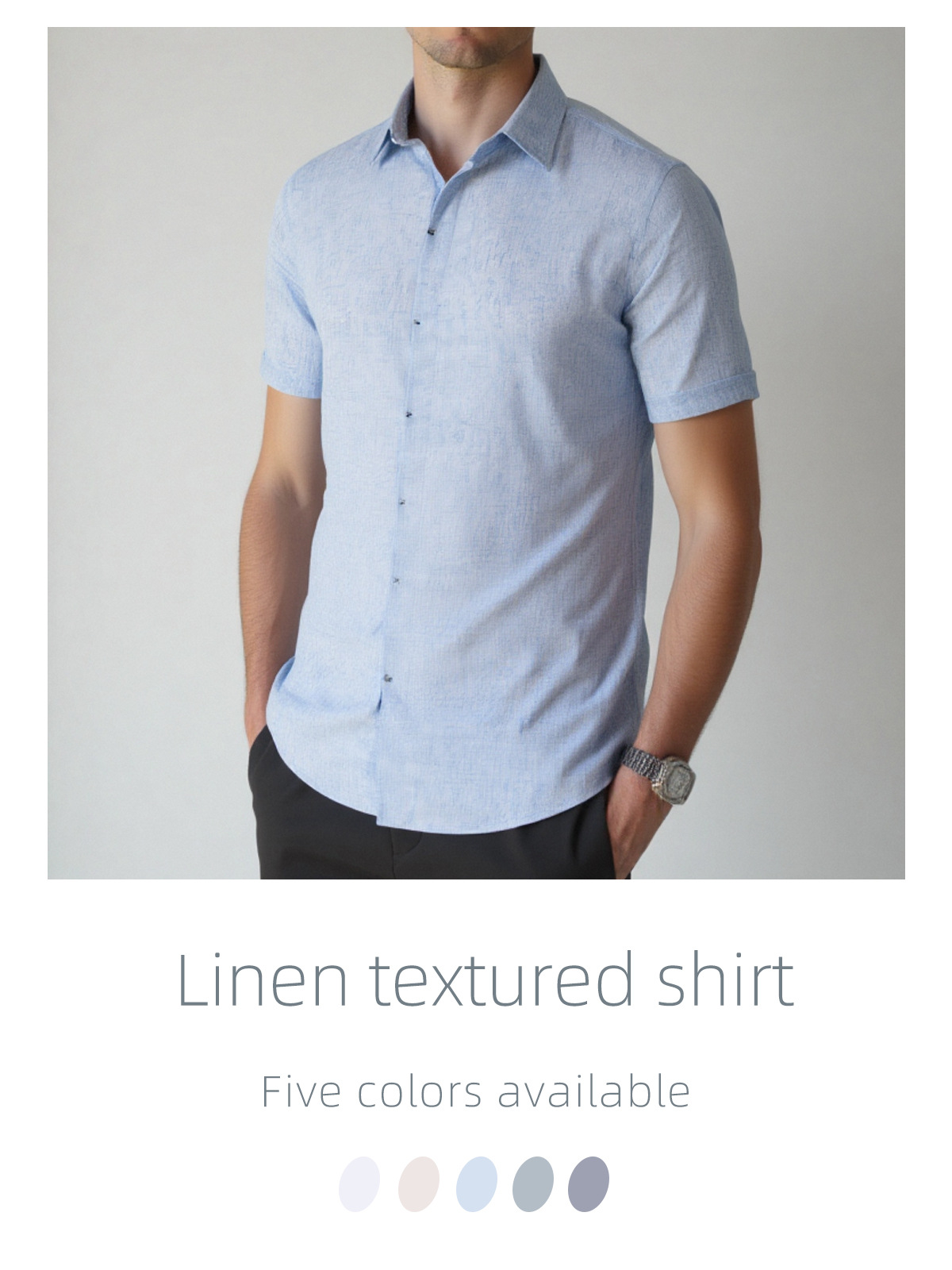 Camisas de lino personalizadas transfronterizas de hombre de manga corta de verano transpirables de tamaño europeo y americano Amazon camisa hawaiana para hombre