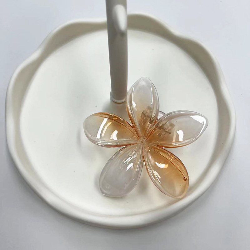 8.5cm 투명 사이드 클립 오렌지
