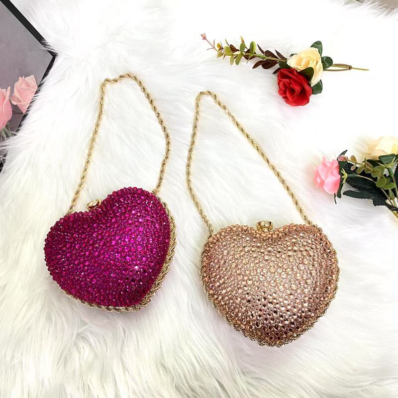 Cross-border wholesale rhinone bag women's 2025 spring new fashion mini love shoulder diagonal dinner bag wholesale