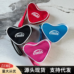 韓国 emis ラブバッグペンダント小銭入れポータブルリストハンドバッグニッチ ID 小さなバッグファッションレディースバッグトレンディ