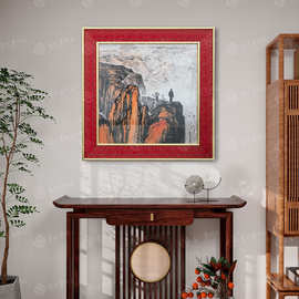 石鲁油画转战陕北革命历史题材高清图片爱国教育参考装饰画相框