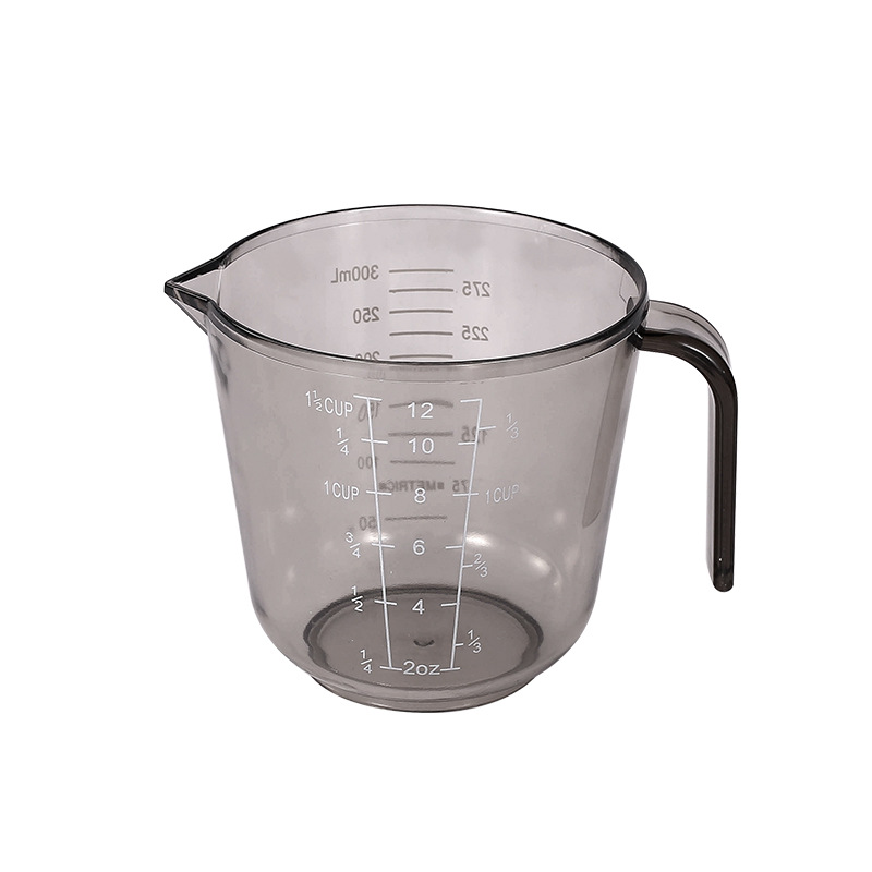 눈금이 있는 갈색 투명 300ML 계량컵
