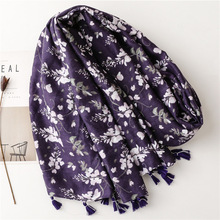 防晒沙滩巾海边丝巾百搭超大款旅游拍照夏季披肩两用纱巾女空调房