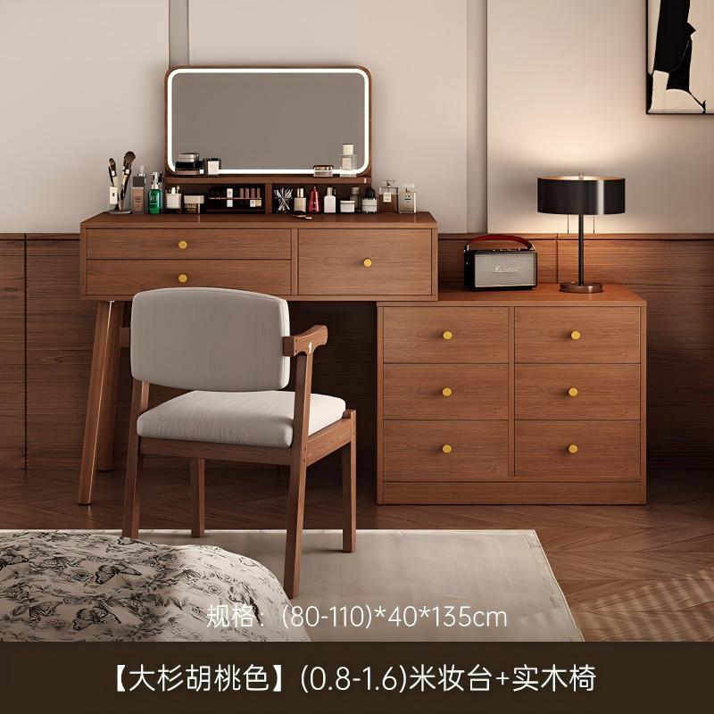 Tocador pequeño apartamento dormitorio simple moderno almacenamiento integrado mesa de maquillaje simple estilo de registro mesa de maquillaje de noche